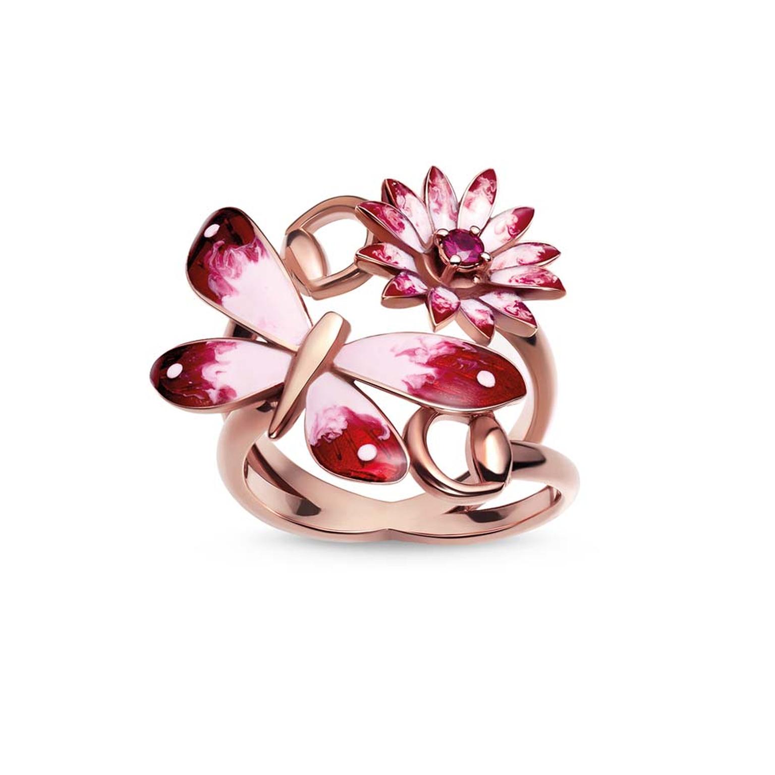 Butterfly gucci sale ring